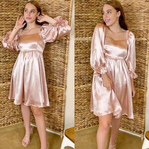 ENTRO | Satin Babydoll Dress | S